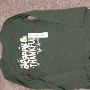 NEW Boys Thanksgiving Cat & Jack Long Sleeve Shirt Size Medium 8/10